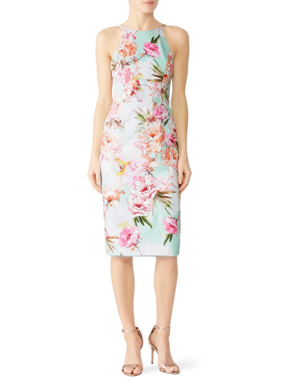Black Halo Montego Floral Midi Dress - Large